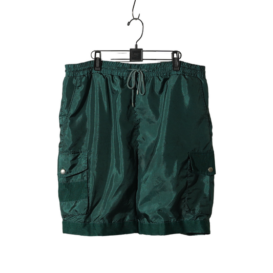 Plain Nylon Cargo Shorts
