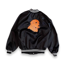 Load image into Gallery viewer, Dog Embroidery Satin Jacket

