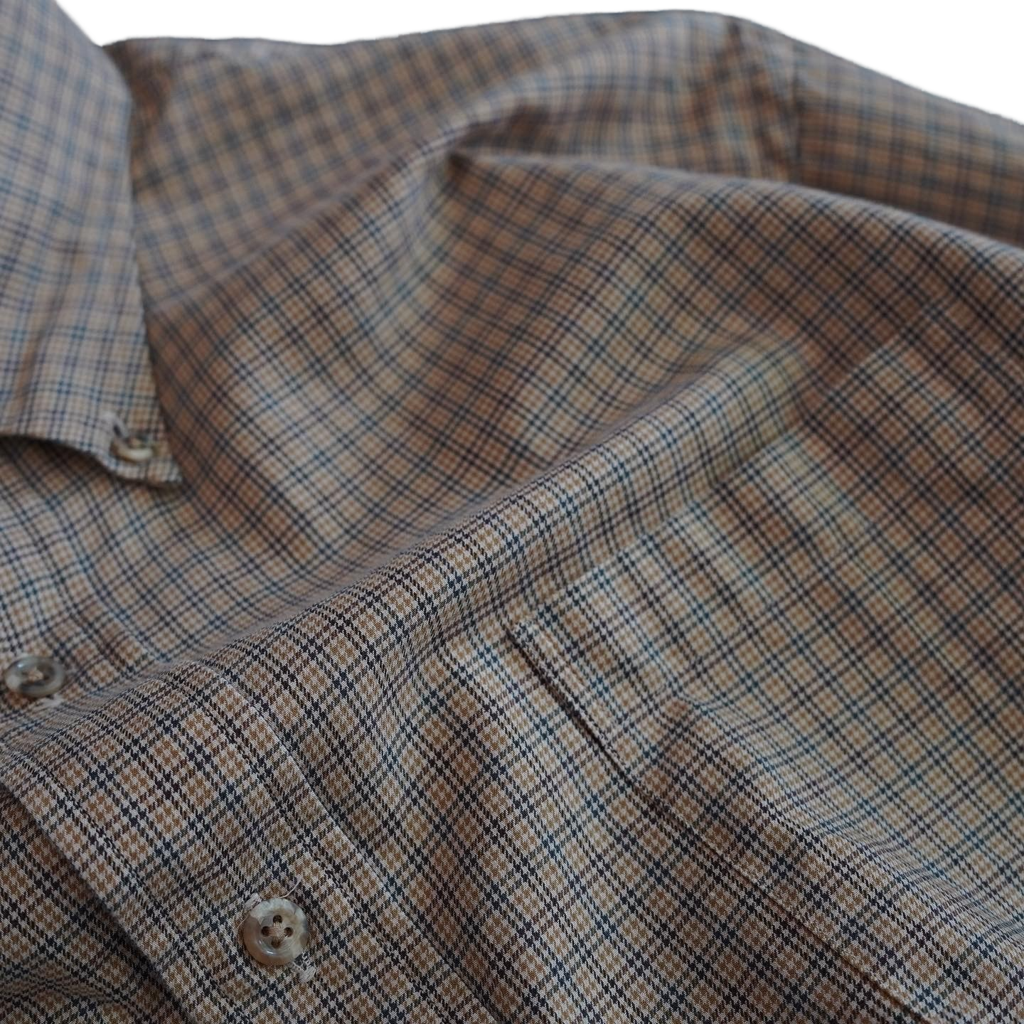 LANDS' END Plaid Cotton BD Shirt