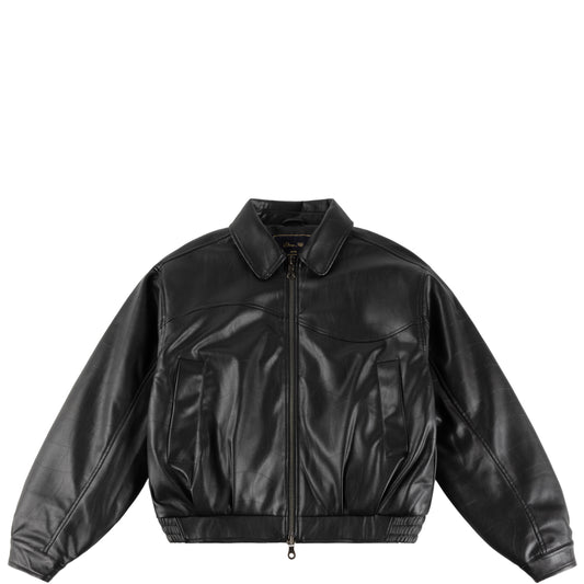Dime Debossed Wavy Jacket - Black