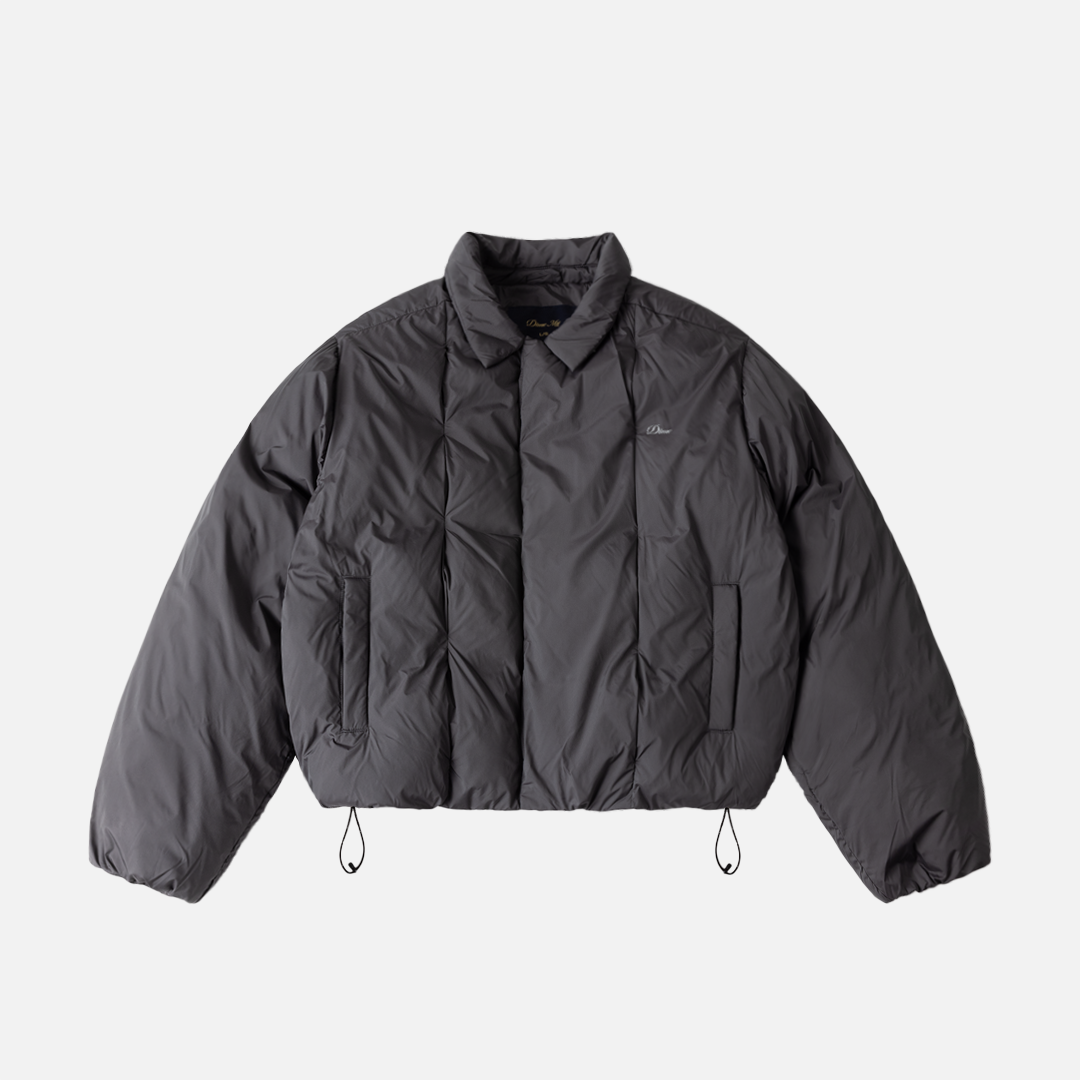 Dime Pleated Puffer - Charcoal