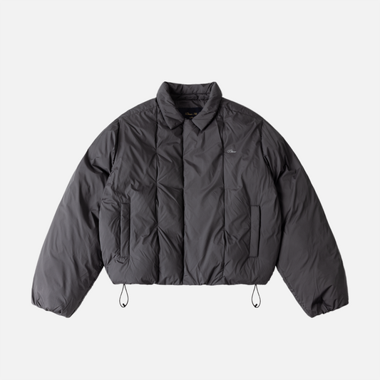 Dime Pleated Puffer - Charcoal