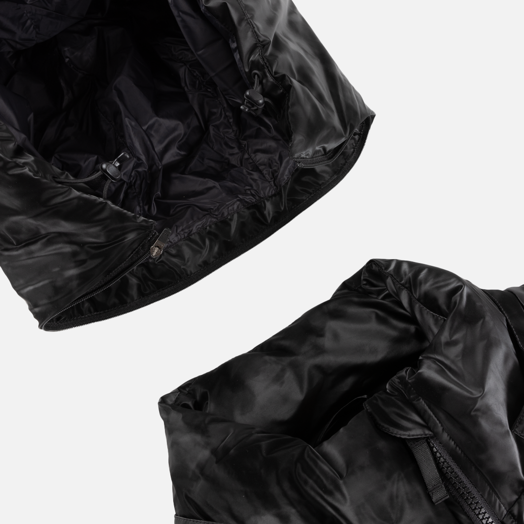 Dime Wavy Puffer - Smoke Black