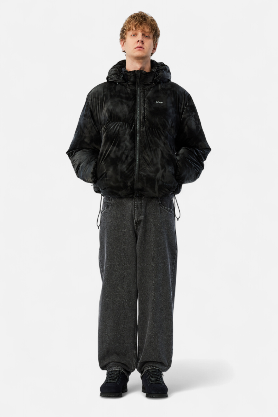Dime Wavy Puffer - Smoke Black