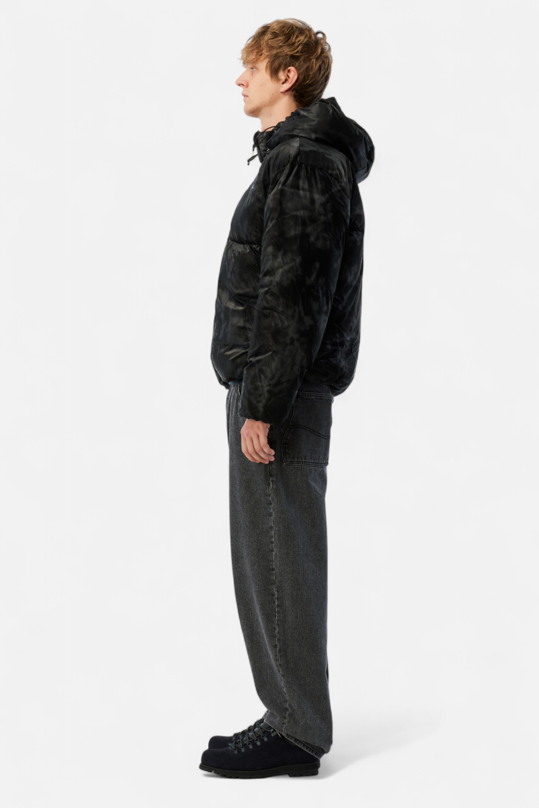 Dime Wavy Puffer - Smoke Black