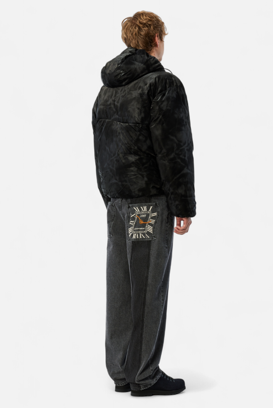 Dime Wavy Puffer - Smoke Black