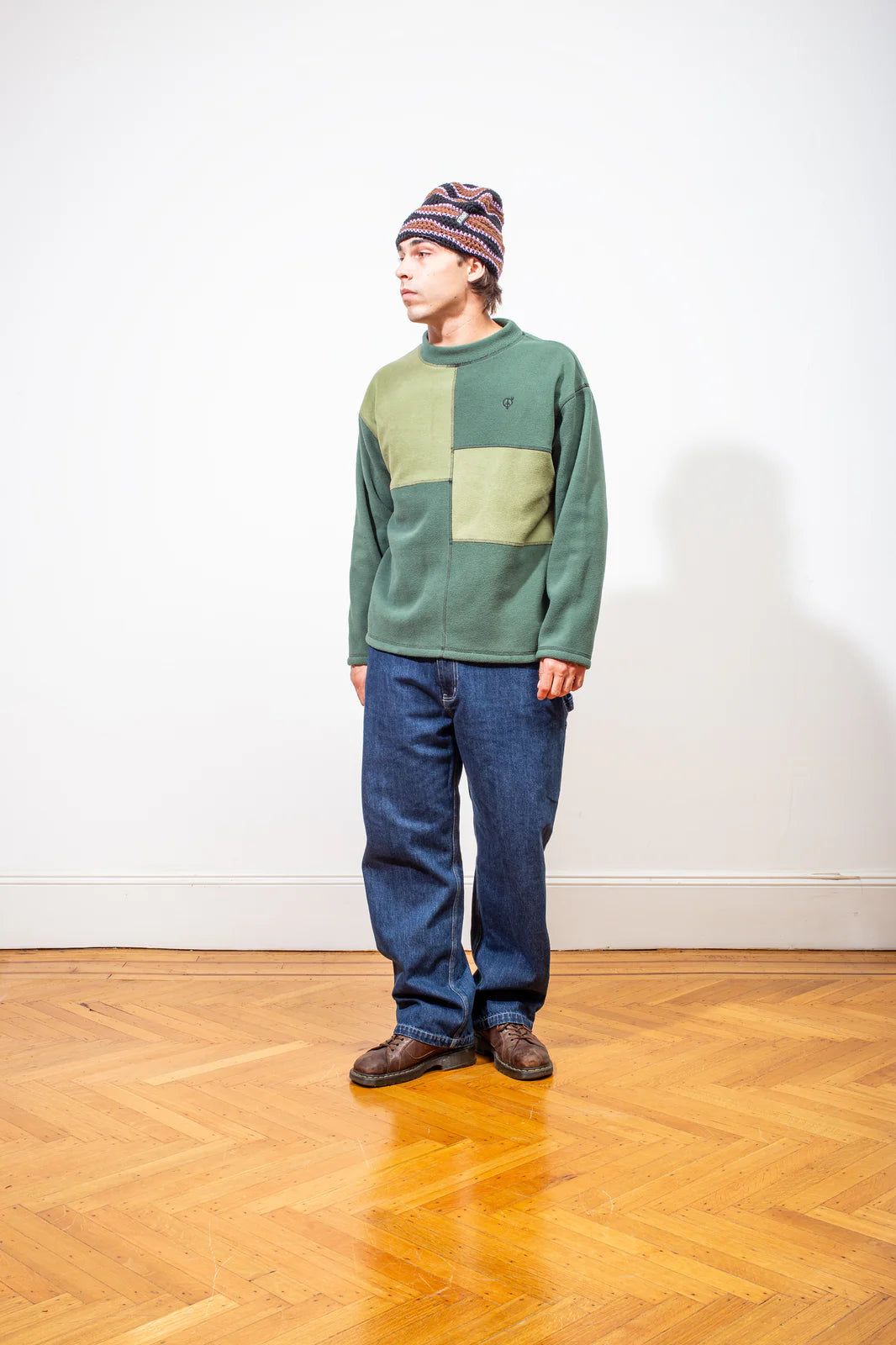 Sexhippies Box Fleece Mock Neck - Olive/Forest