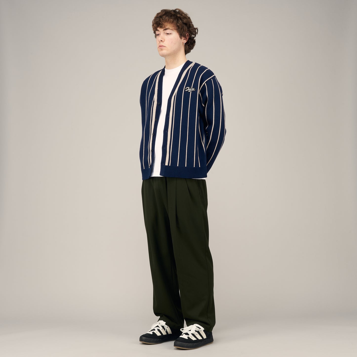 Dime PLEATED TWILL PANTS "Forest Green"