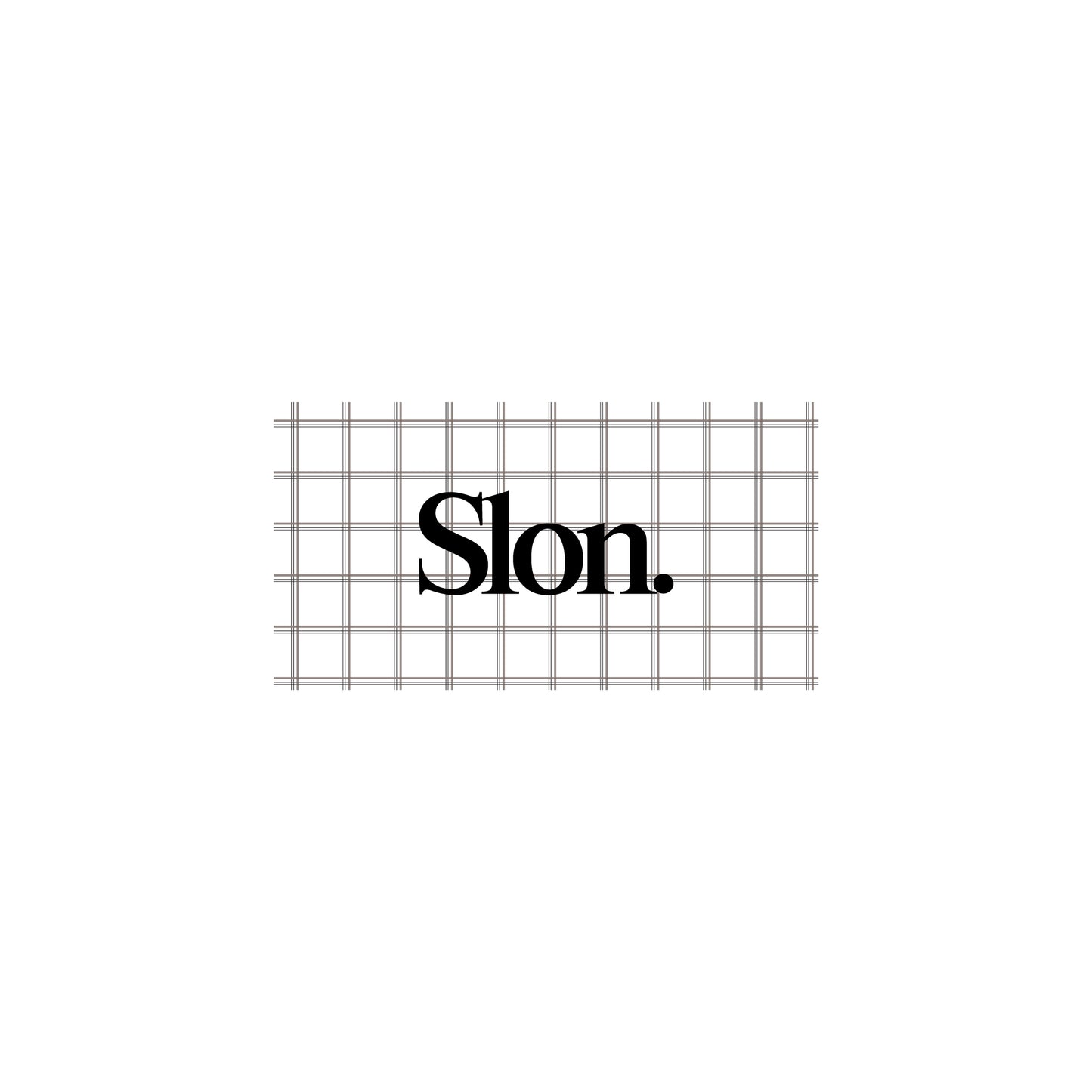 Slon Tech Logo Plaid Sticker