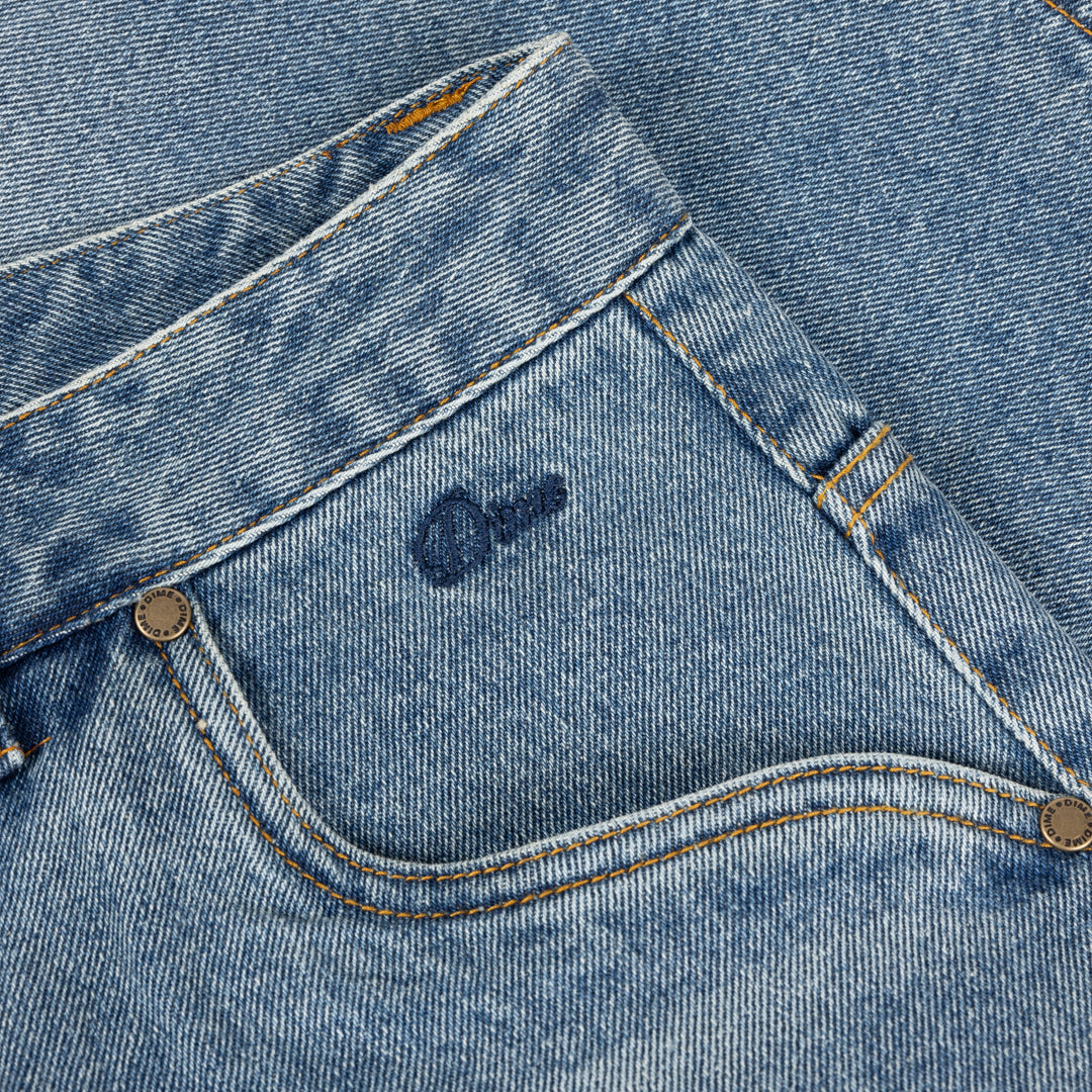 Dime Classic Denim Shorts - Sandblasted Indigo
