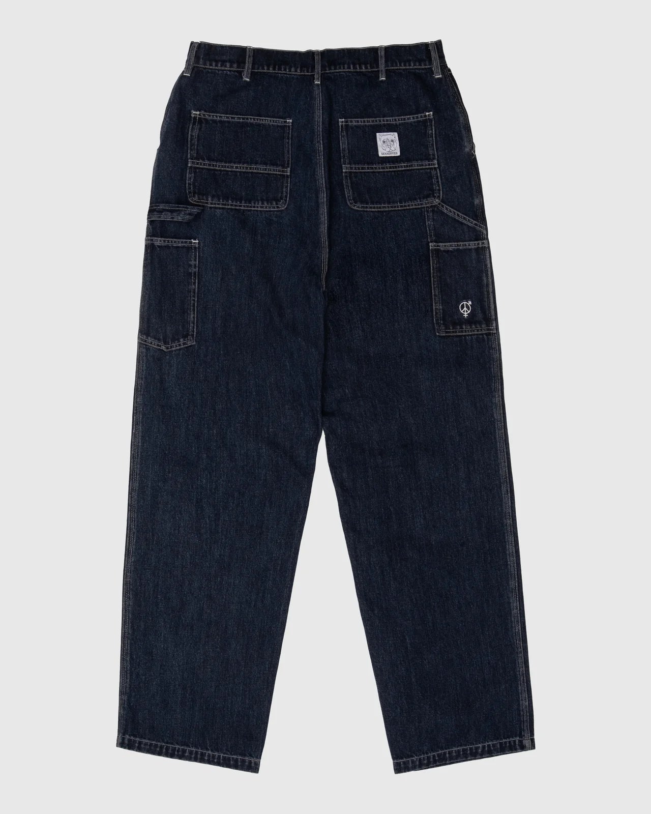 Sexhippies Mid Wash Carpenter Denim - Medium Blue