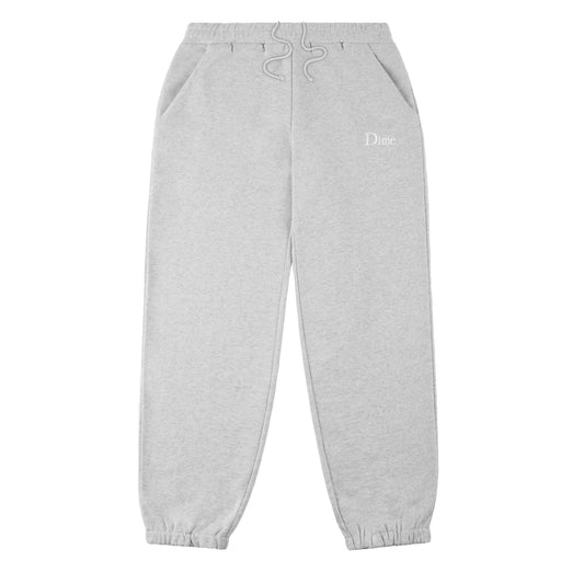 Dime Classic Small Logo Sweatpants - Heather Gray