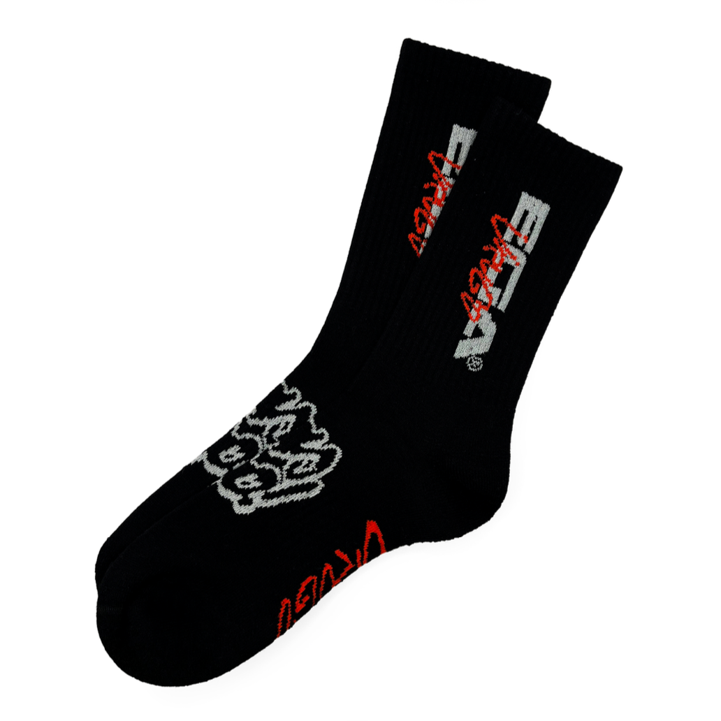 EasyGo NYC "Urugo" Advanced Merino Wool Blend Reflective Logo Socks (Red)