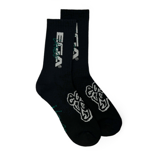 EasyGo NYC "Urugo" Advanced Merino Wool Blend Reflective Logo Socks (Forest Green)