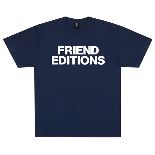 FRIEND EDITIONS Monogram Short Sleeve T-Shirt - Navy