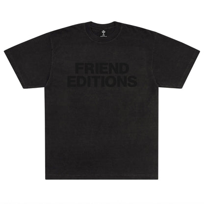 FRIEND EDITIONS Monogram Short Sleeve T-Shirt - Vintage Black