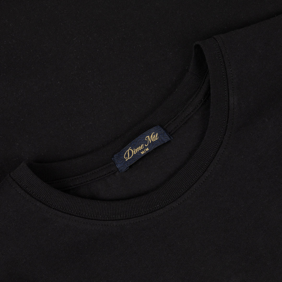 Dime Classic Small Logo LS T-Shirt - Black