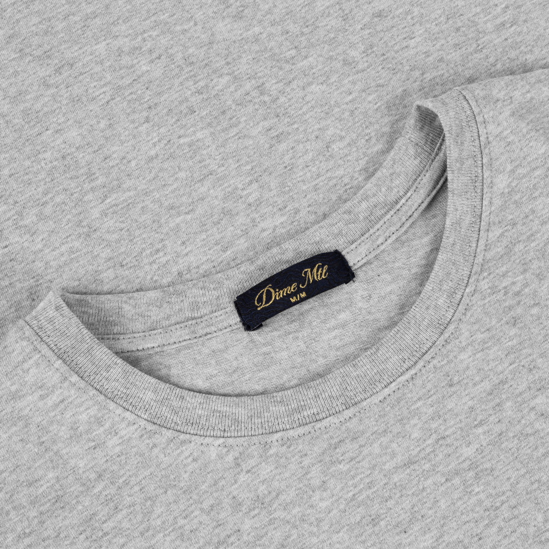Dime Classic Small Logo LS T-Shirt - Heather Gray