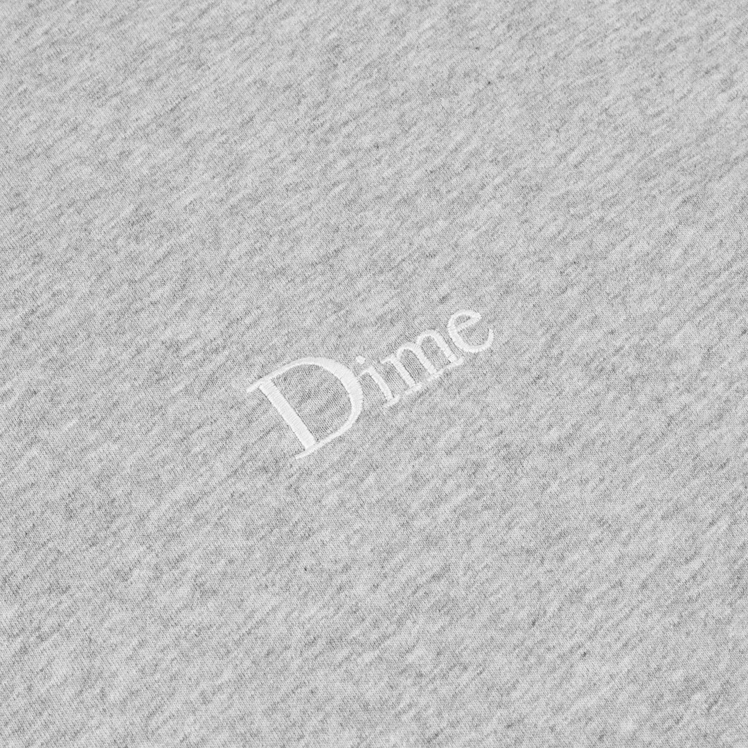 Dime Classic Small Logo LS T-Shirt - Heather Gray