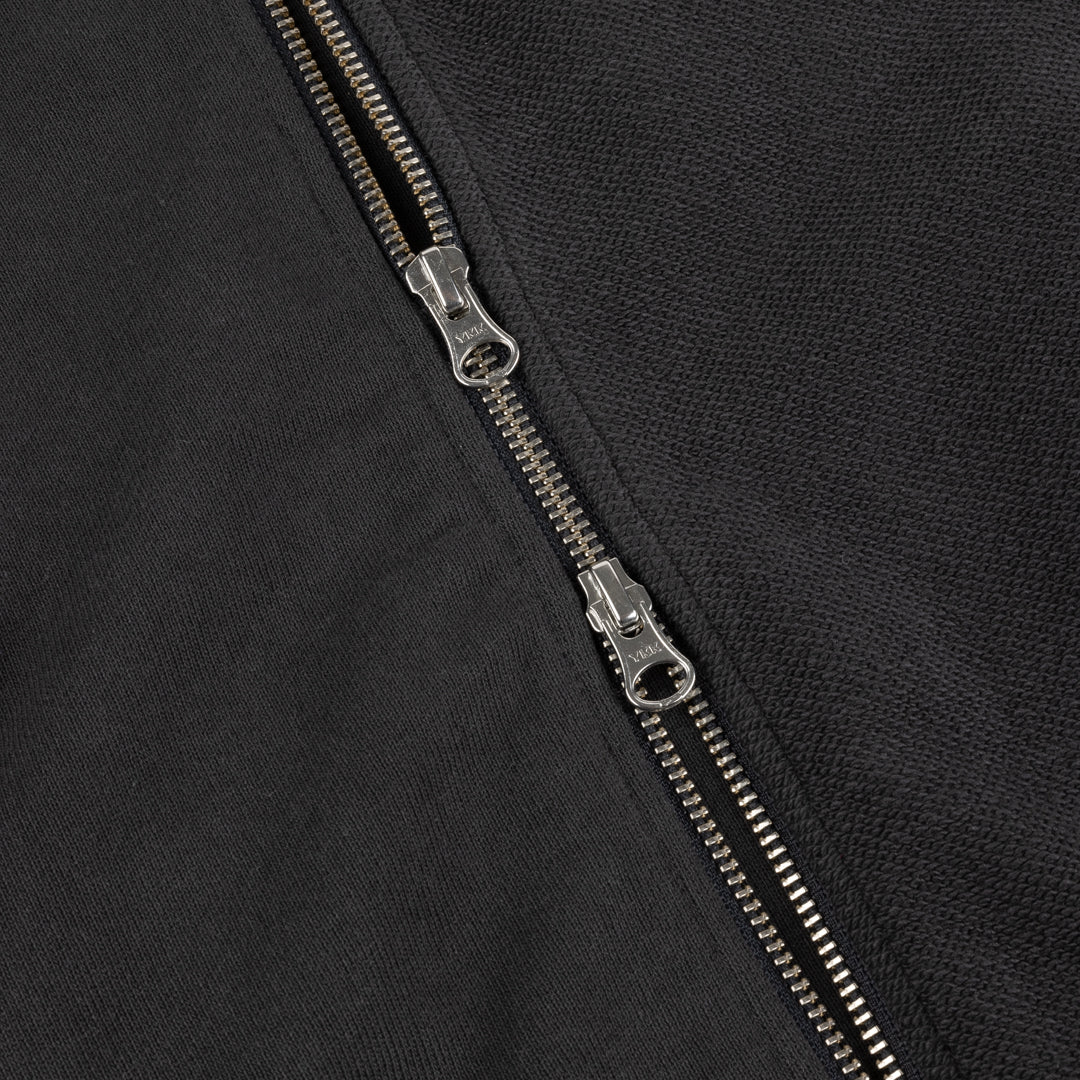 Dime Reverse French Terry Zip Hoodie - Vintage black