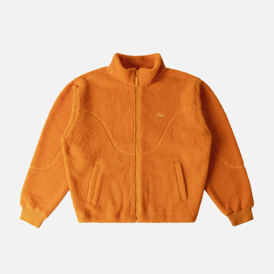 Dime Polar Fleece Sherpa Zip - Orange