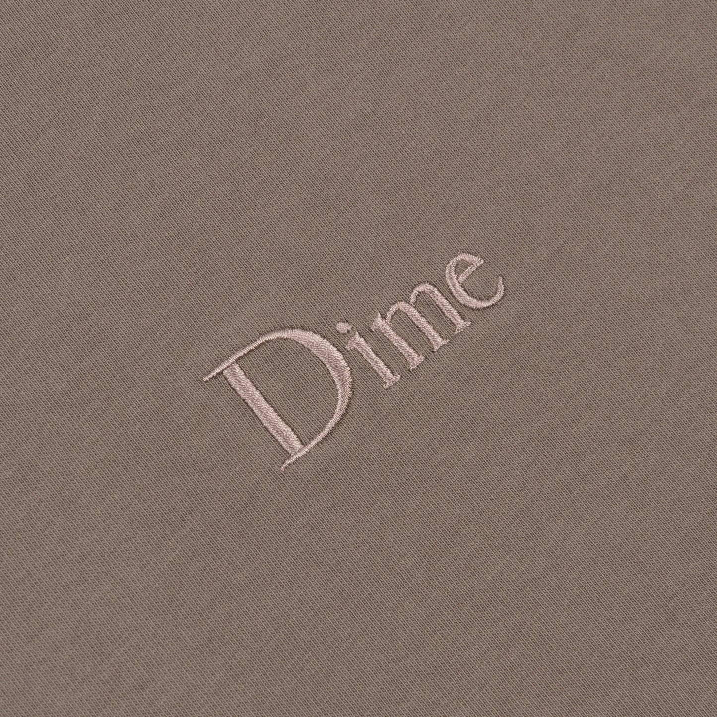 Dime CLASSIC SMALL LOGO T-SHIRT - Deep Sepia