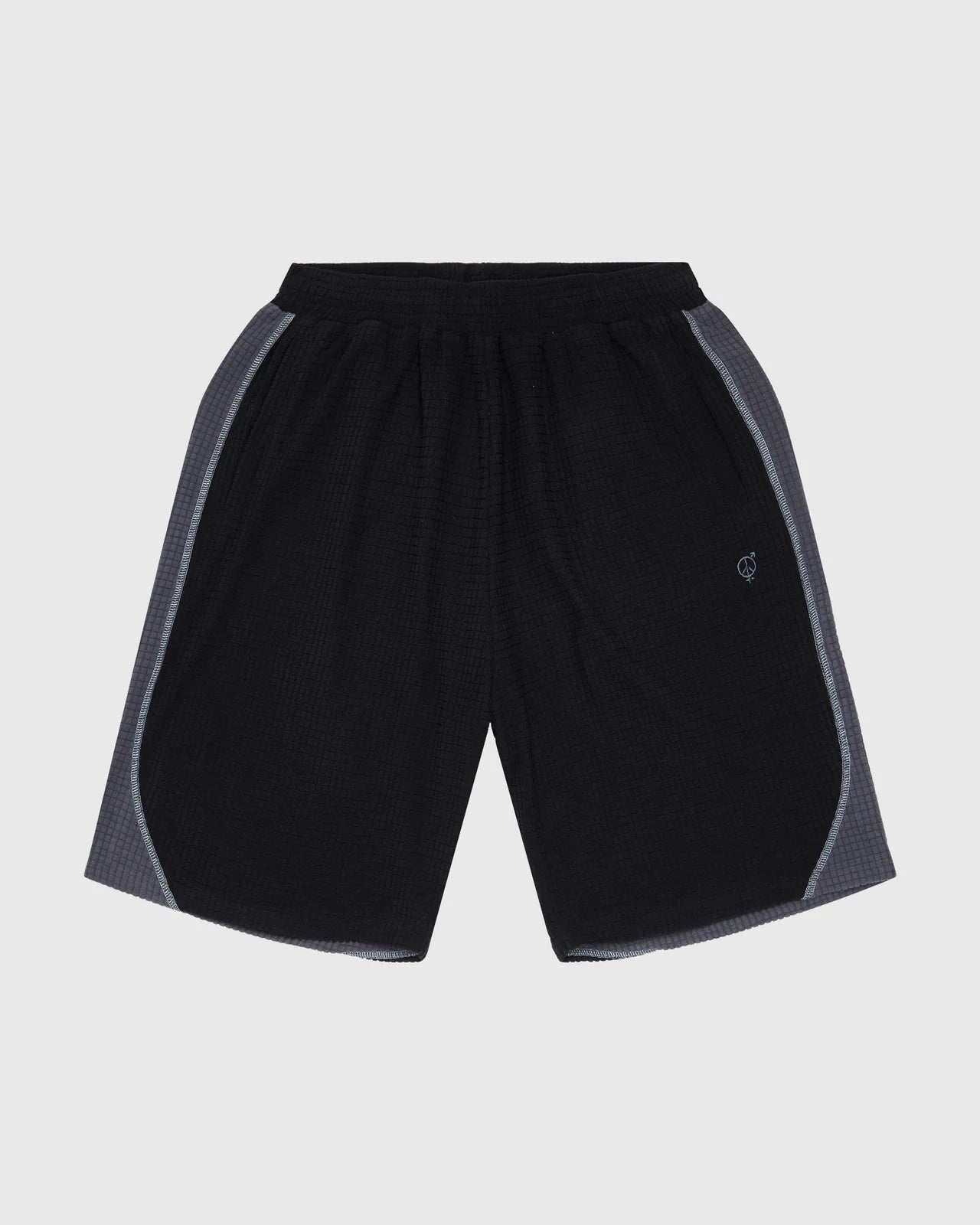 Sexhippies Grid Fleece Shorts - Black