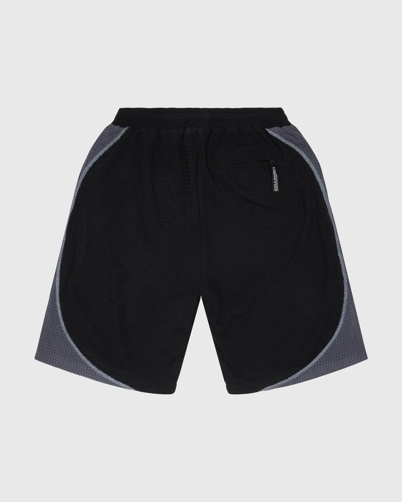 Sexhippies Grid Fleece Shorts - Black