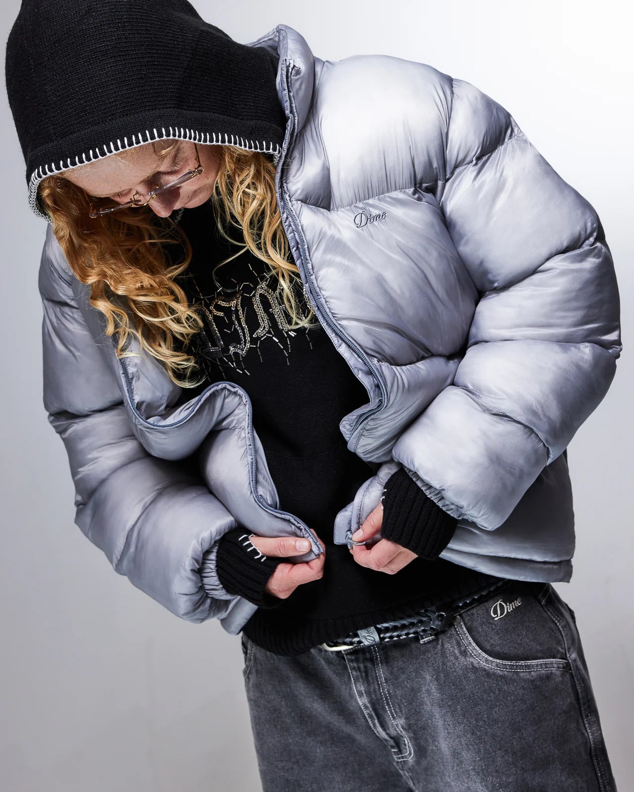 Dime Classic Ripstop Puffer - Silver