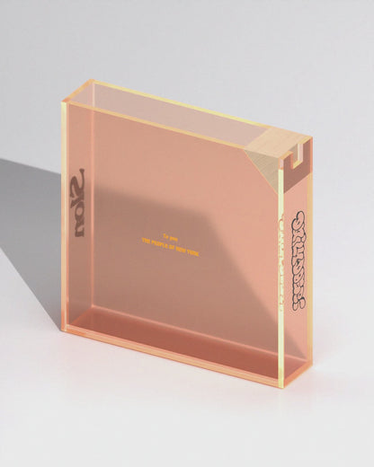 Slon Store 10th Anniversary Collab- ‘preciate ya - DDQS Acrylic Incense Burner - Safety Orange
