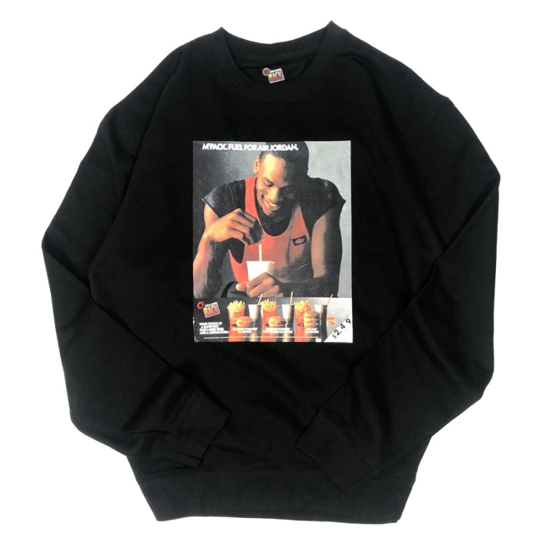 Mr. Throwback NYC Crewneck Sweatshirt - MJ Micky Ds Design "Black"
