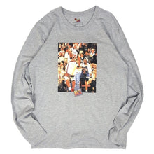 Load image into Gallery viewer, Mr. Throwback NYC Long Sleeve Tee - Ewing Spike Courtside Design &quot;Grey&quot;
