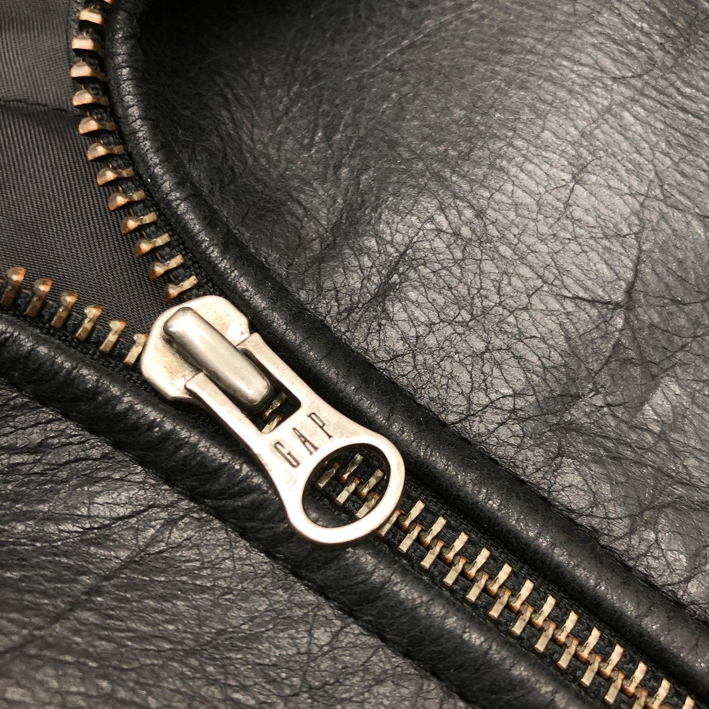 GAP Genuine Leather Zip Jacket