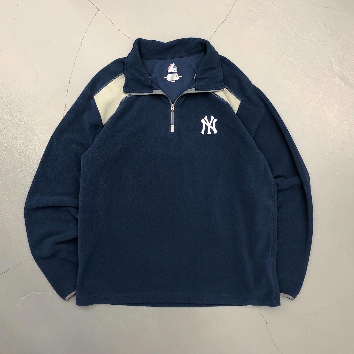 New York Yankees Light Weight Quarter Zip Fleece Shirt