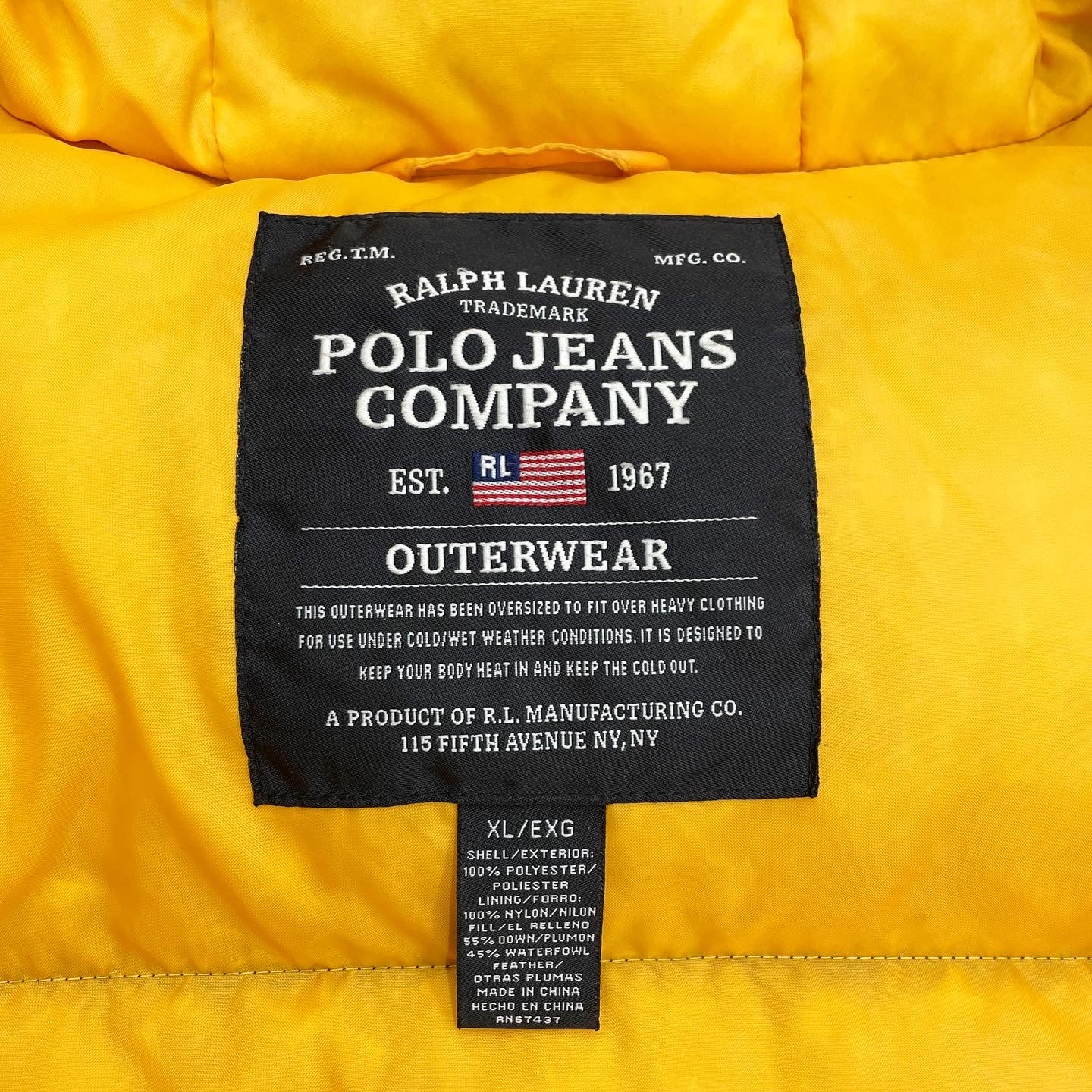 POLO JEANS Vintage Puffer Jacket