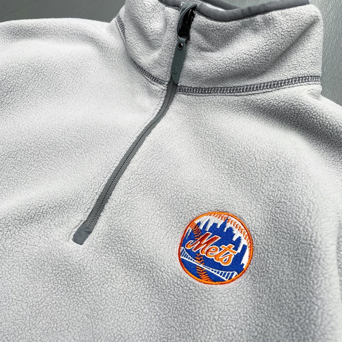 New York Mets Quarter Zip Fleece Jacket
