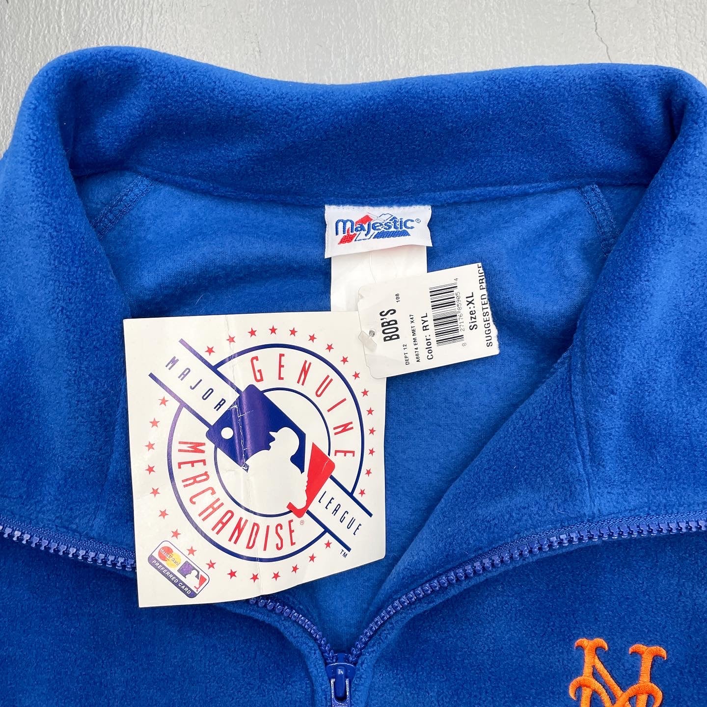 New York Mets Deadstock Full Zip Fleece Jacket
