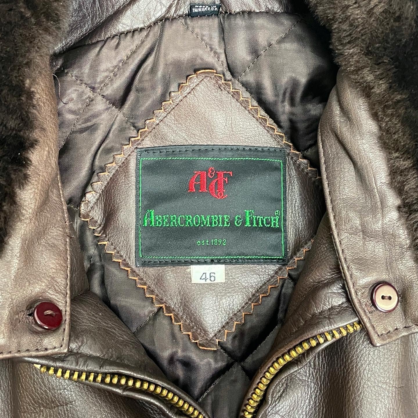 Abercrombie & Fitch Vintage Leather Jacket