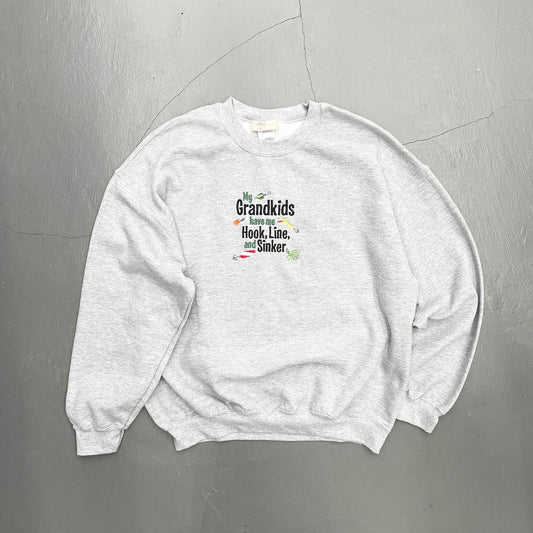 My Grandkids Embroidered Crewneck Sweatshirt