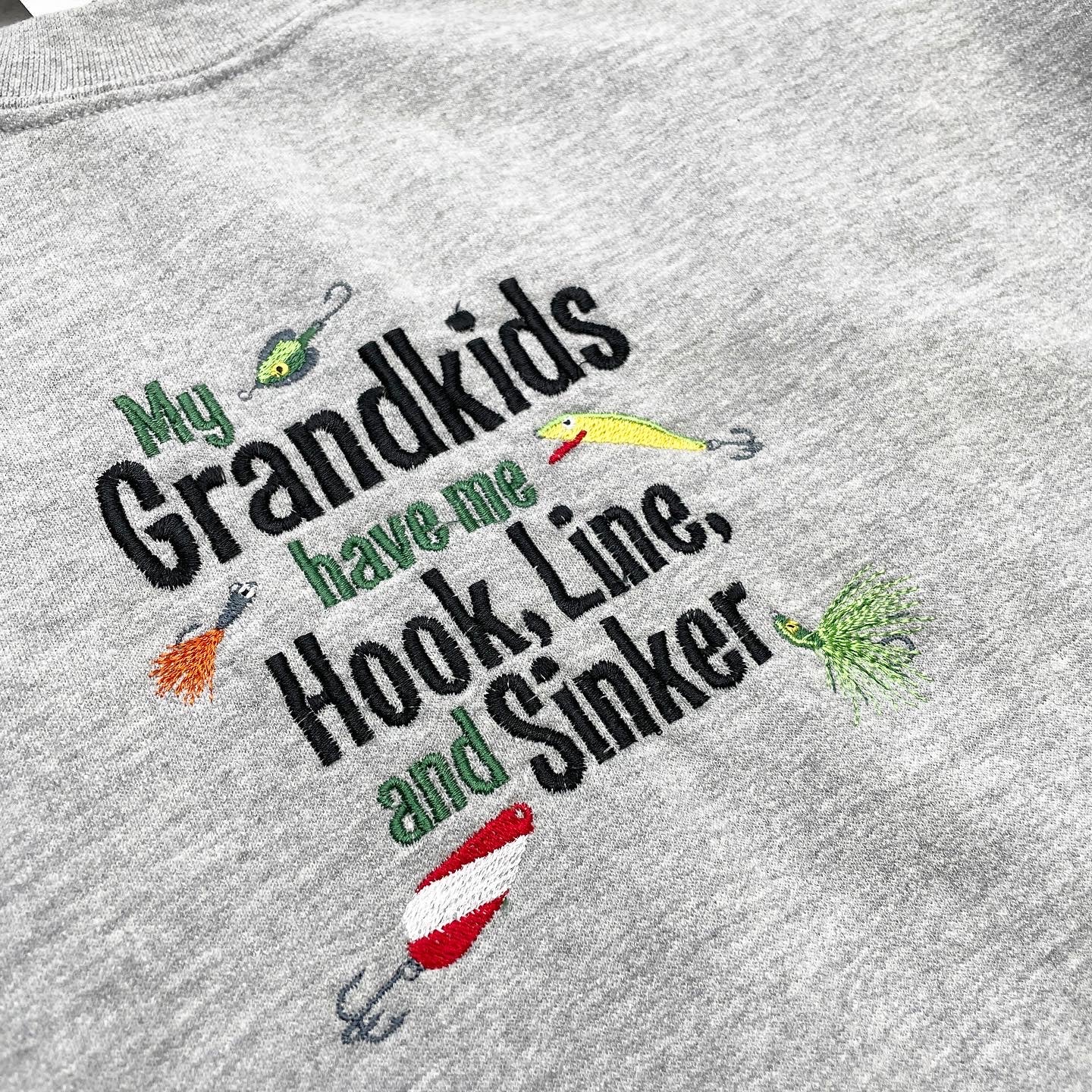 My Grandkids Embroidered Crewneck Sweatshirt