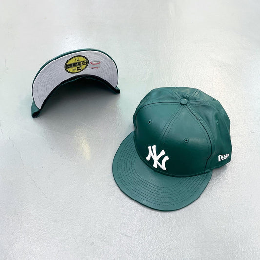 New York Yankees New Era 59FIFTY Fitted Cap "Dark Green Leather"