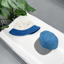 Load image into Gallery viewer, Vintage 2-tone Bucket Hat / SnapBack Cap
