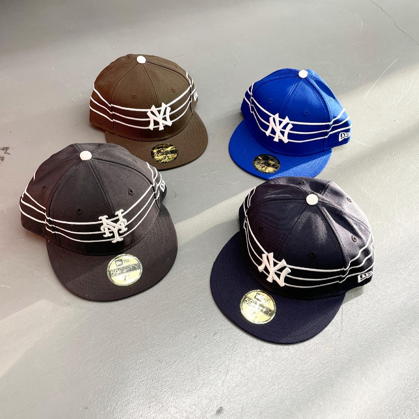 New York Yankees / Mets New Era 59FIFTY DeadStock Fitted Cap "3 Lines"
