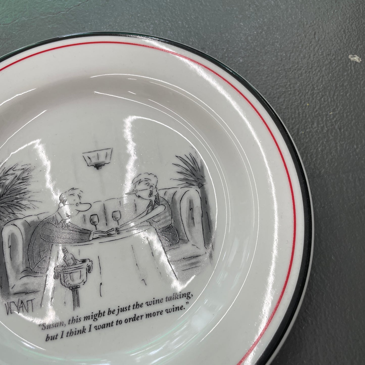 The New Yorker Original Cartoon Plate