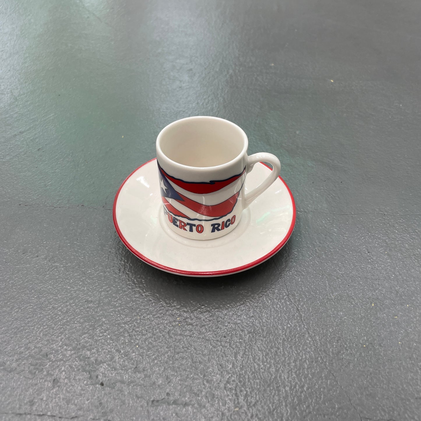 Puerto Rico Mini Espresso Cup & Saucer