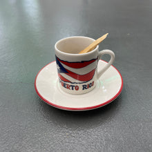 Load image into Gallery viewer, Puerto Rico Mini Espresso Cup &amp; Saucer
