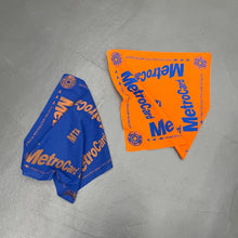 Load image into Gallery viewer, NYCTA Fare Bandana Blue &amp; Orange by @causetheresonly1
