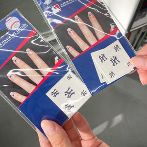 New York Yankees 4-Pack Fingernail Tattoos
