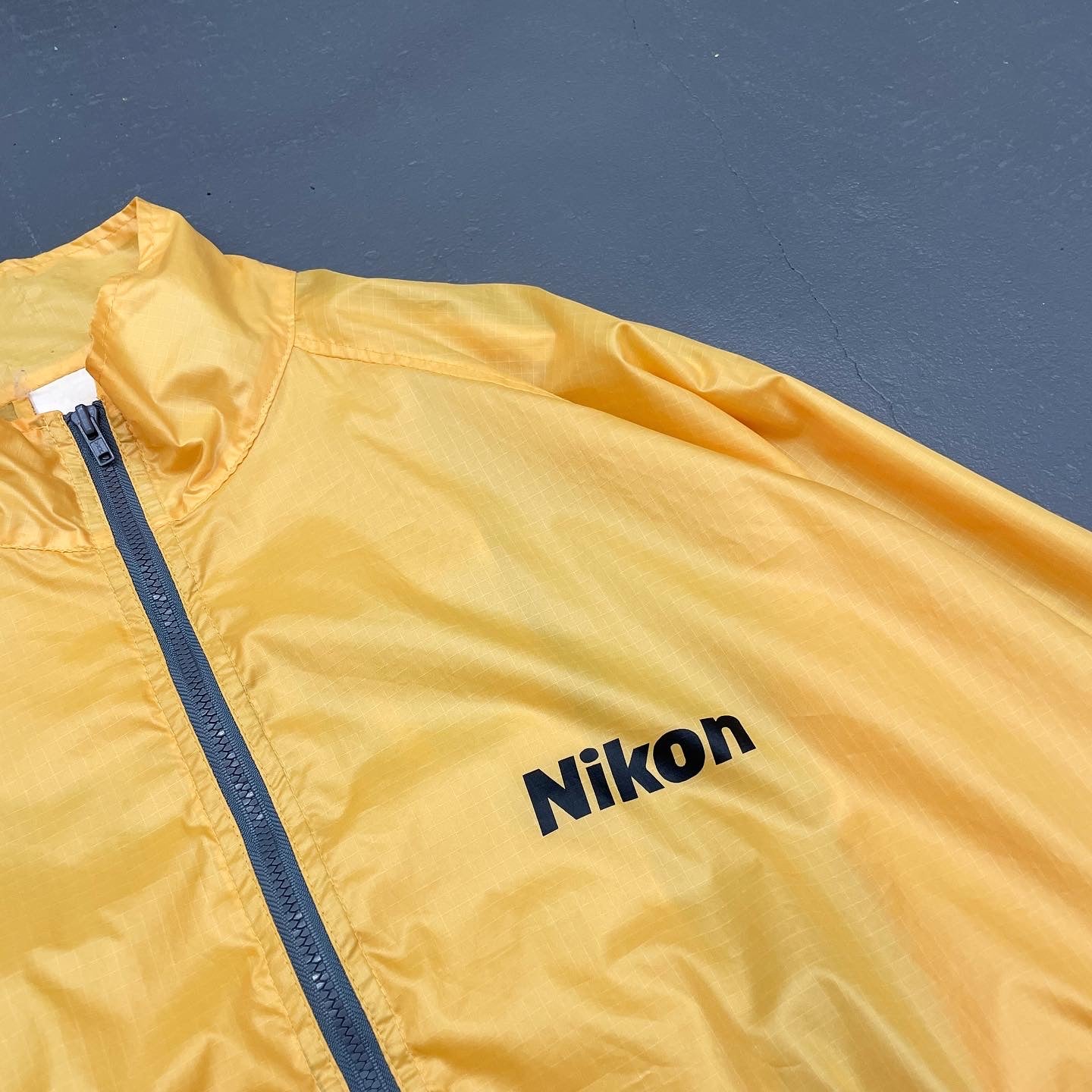 Nikon USA Vintage Rip-Stop Nylon Zip Jacket