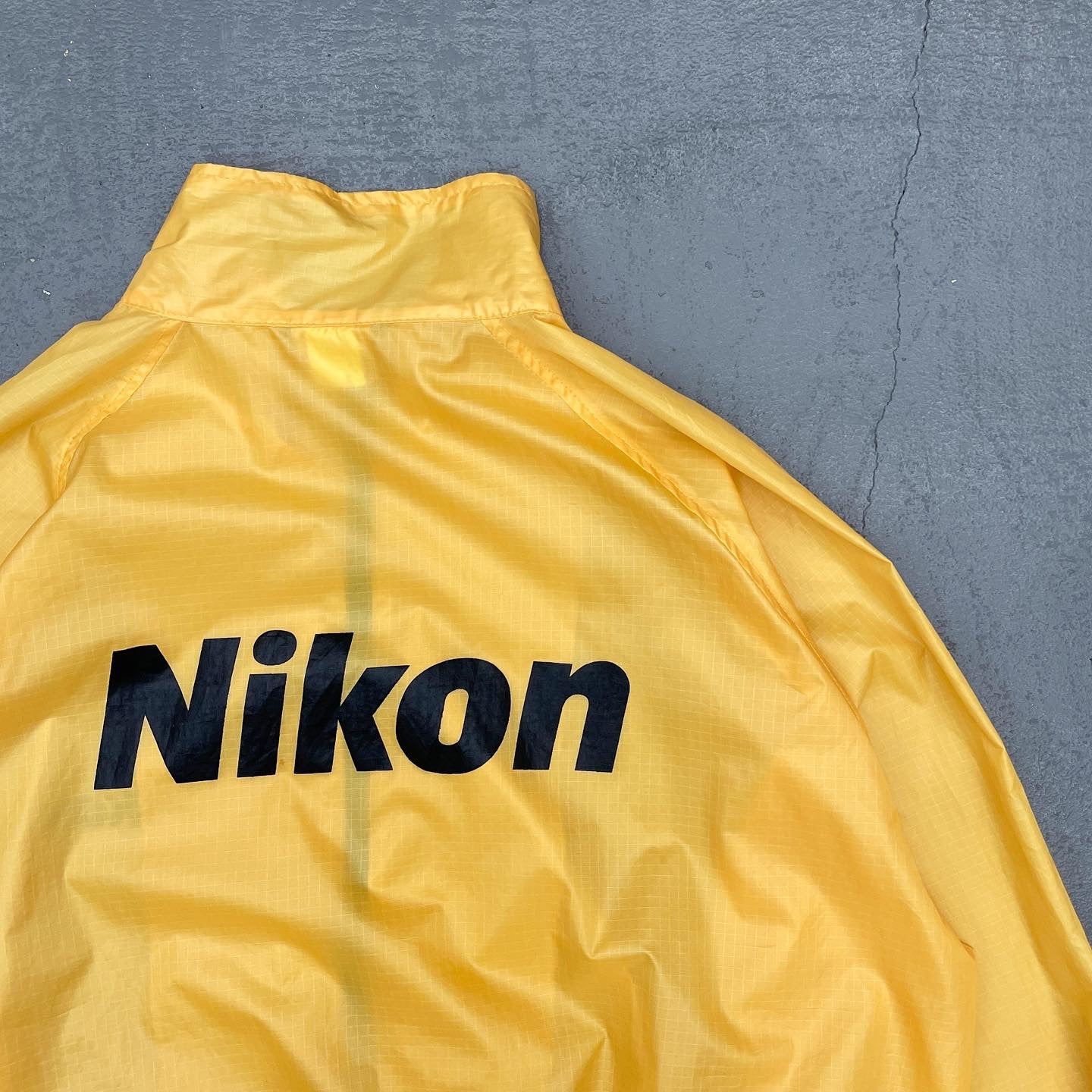 Nikon USA Vintage Rip-Stop Nylon Zip Jacket